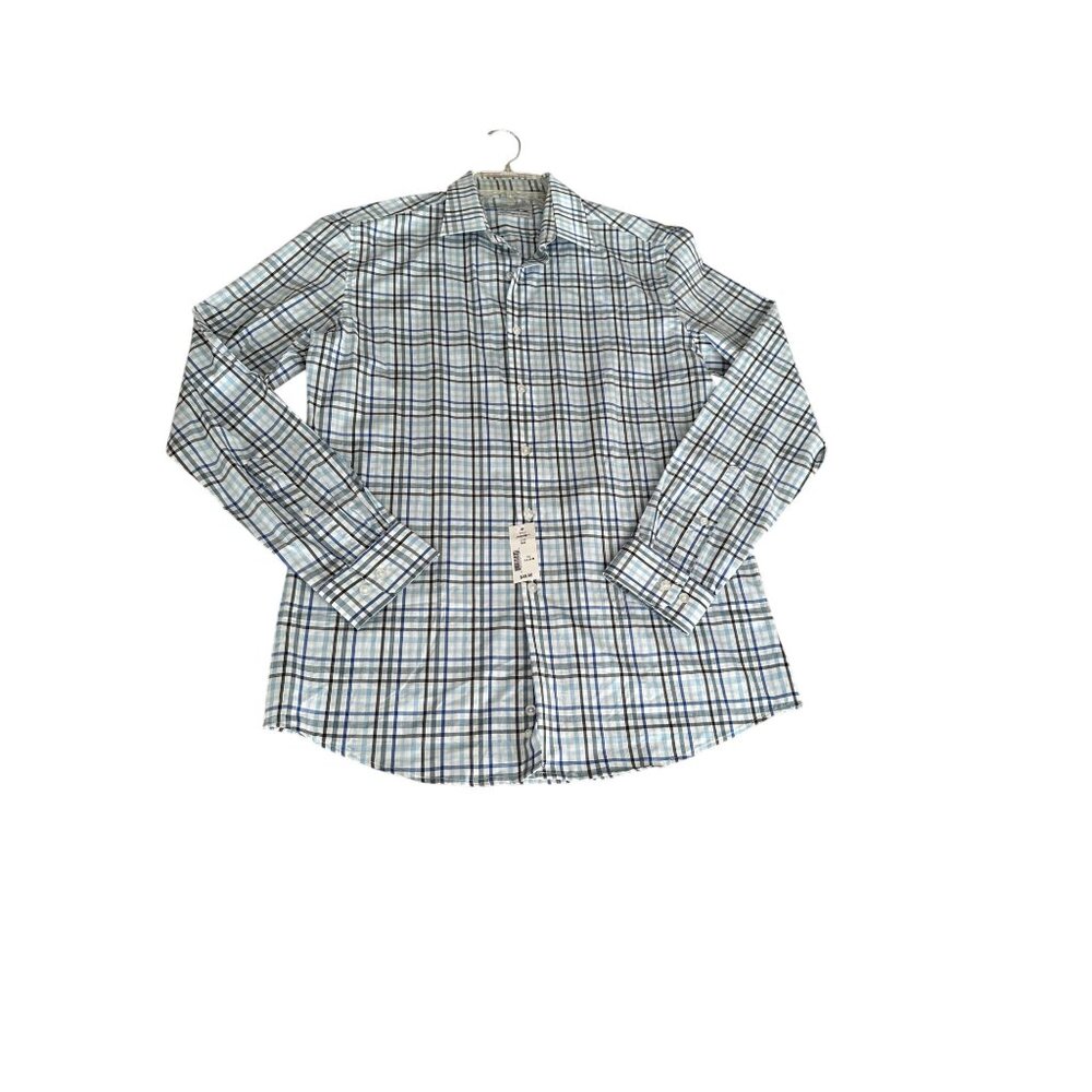 John Bartlett Slim Fit Dress Shirt 15.5 34/35  Striped Performance Stretch NWT